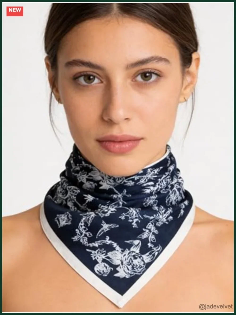 Lightweight Silk-Feel Triangle Scarf Head Neck Hair Bandana Evening Wrap